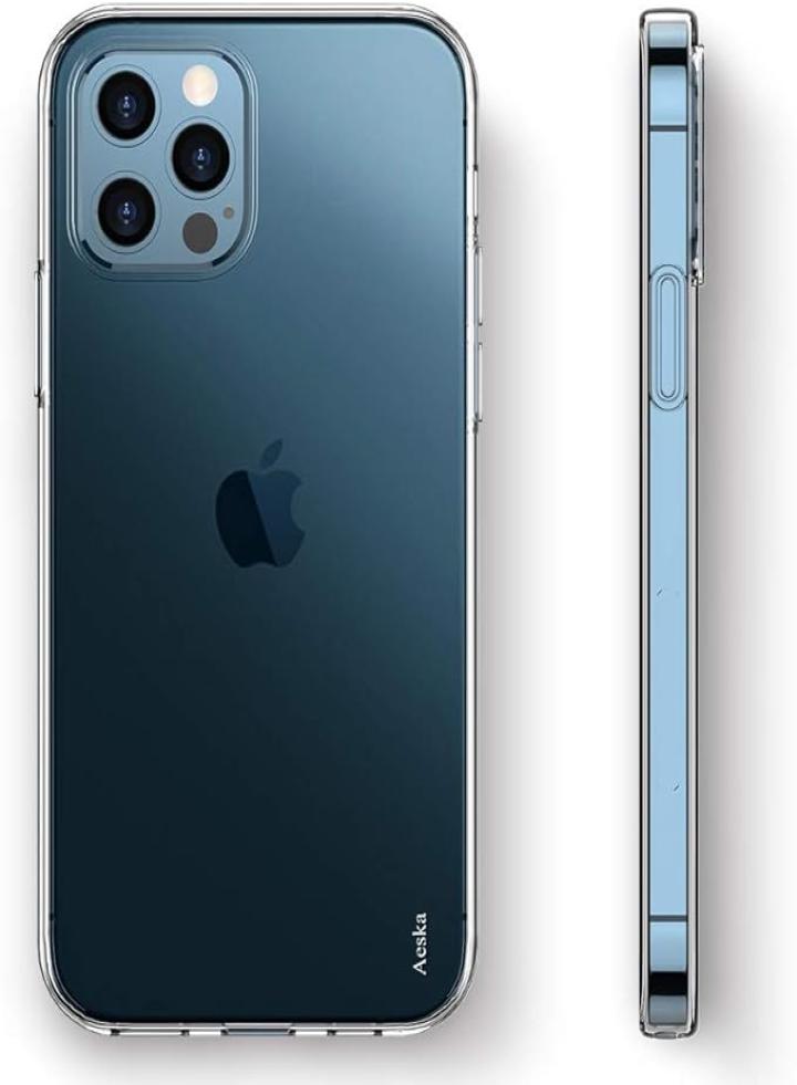 حافظة iPhone 12، حافظة iPhone 12 Pro، فائقة [رفيعة] مرنة وشفافة من مادة TPU [مقاومة للخدش] غطاء حماية من السيليكون المطاطي الناعم لهاتف iPhone 12/iPhone 12 Pro 6.1 بوصة (شفاف)